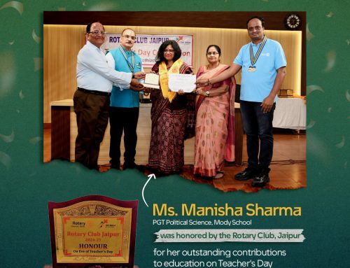 ROTARY HONOR: MS. MANISHA SHARMA SHINES ON TEACHER’S DAY