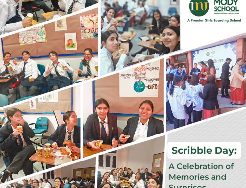 MODY SCHOOL’S GRADE XII STUDENTS CELEBRATED SCRIBBLE DAY